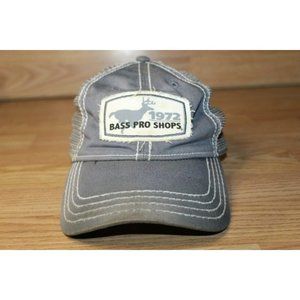 1972 Bass Pro Shops Snapback Hat Grey W/ Mesh Back